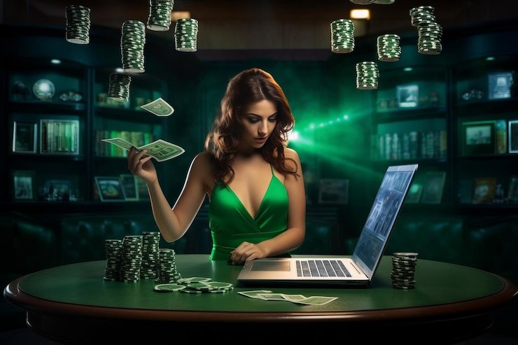 Studio live-dealer toko79 Ganesha Gold menampilkan meja blackjack dengan dealer profesional dan kamera HD multi-sudut